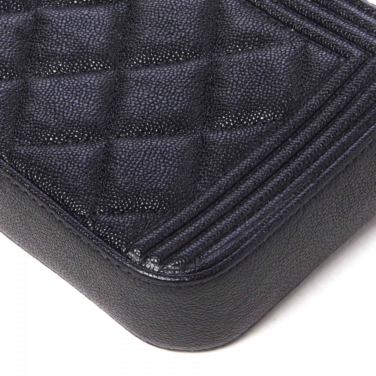 Chanel Caviar Quilted Small Boy Clutch With Chain Black 5 of 11