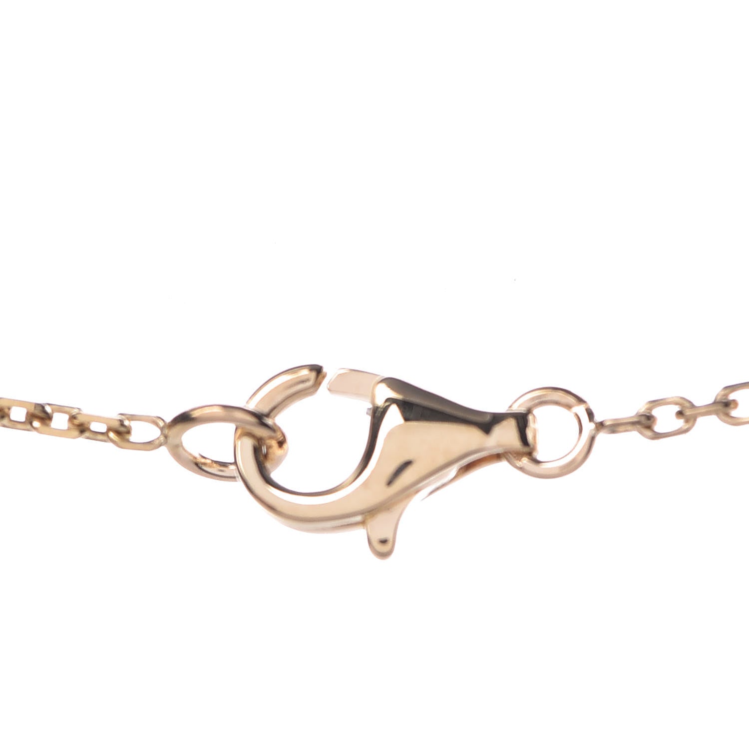 Van Cleef & Arpels 18K Yellow Gold Mother of Pearl Vintage Alhambra Pendant Necklace 5 of 7