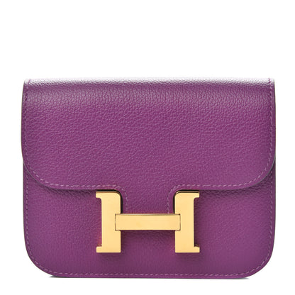 Hermes Evercolor Constance Slim Wallet Anemone 1 of 8