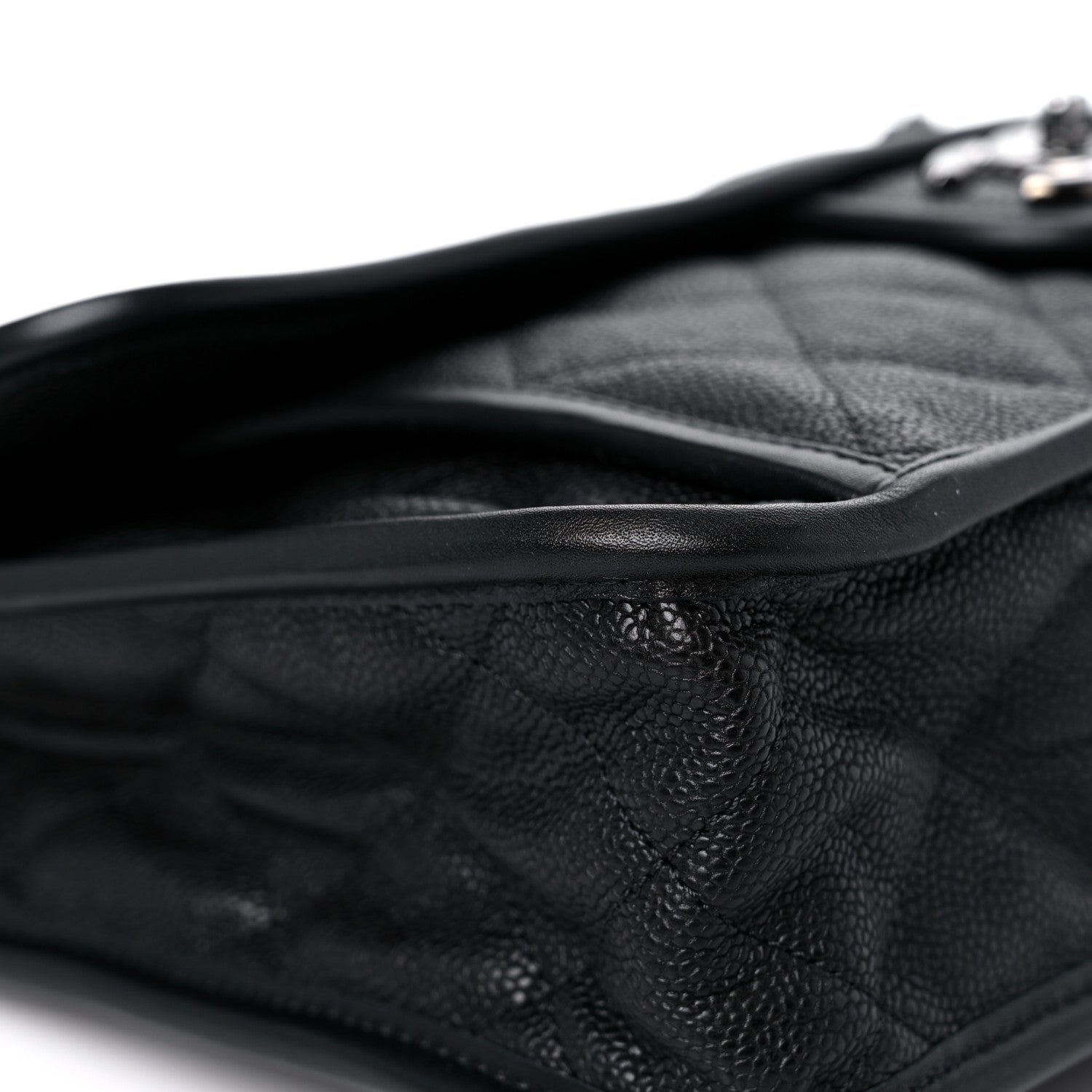 Chanel Caviar Quilted Large French Riviera Flap Black 8 of 12
