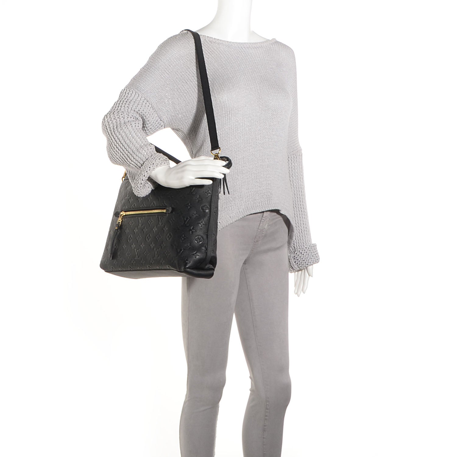 Louis Vuitton Empreinte Bastille MM Black 2 of 7