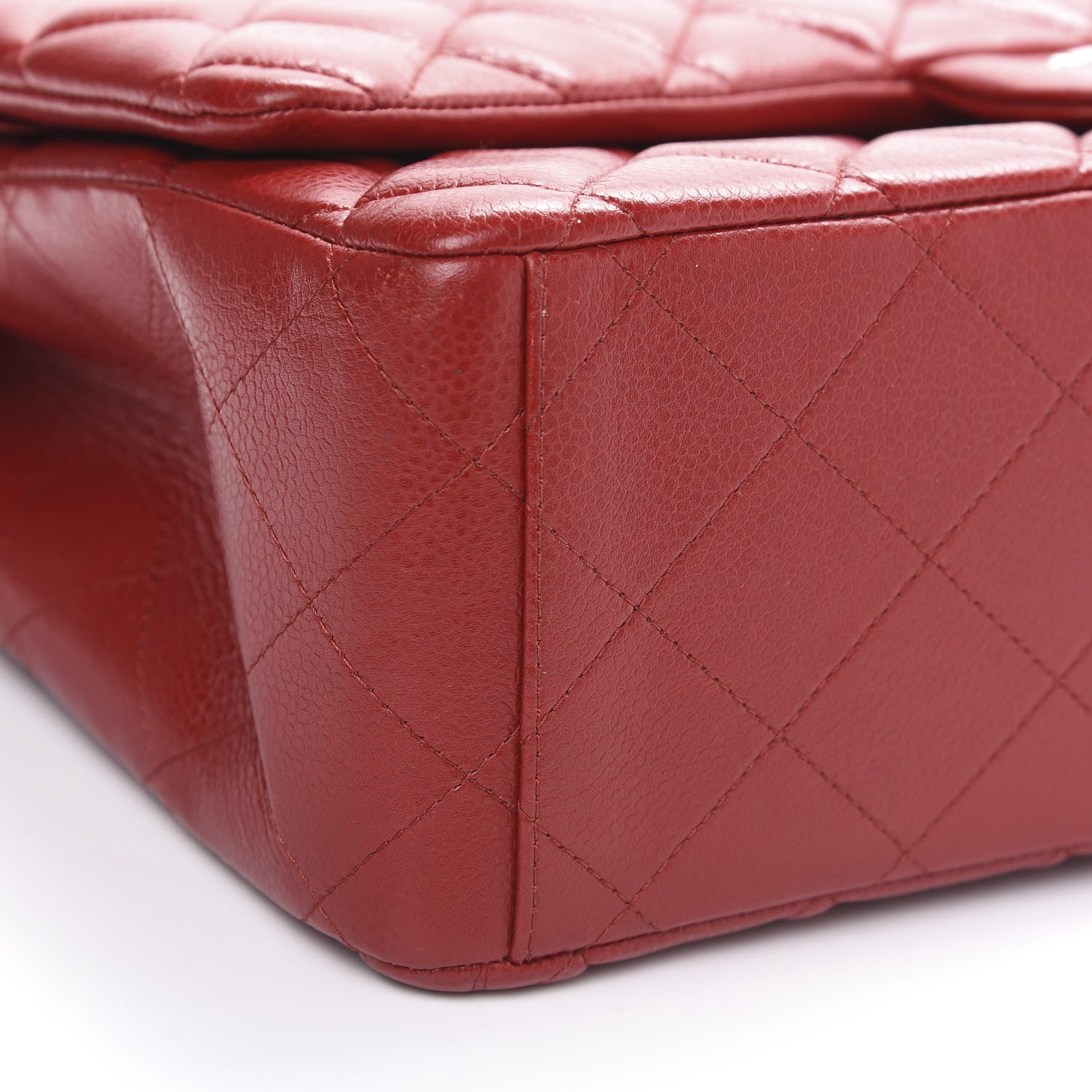 Chanel Caviar Quilted Maxi Double Flap Red 7 of 13