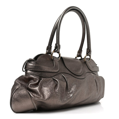 Salvatore Ferragamo Calfskin Marisa Shoulder Bag Bronze 3 of 11