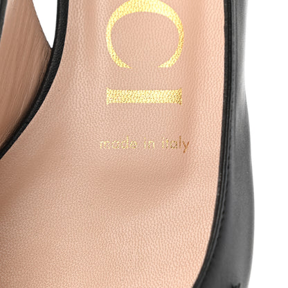 Gucci Malaga Kid Nappa Zumi Slingback Flats 35 Black 7 of 10