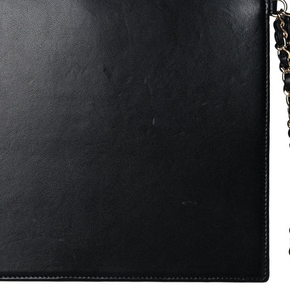 Chanel Lambskin CC Wristlet Clutch Black White 13 of 16