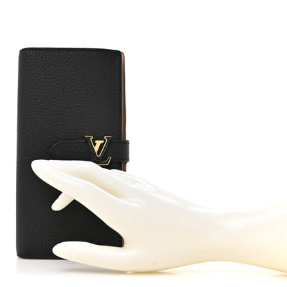Louis Vuitton Taurillon LV Vertical Capucines Wallet Black Arizona 2 of 8