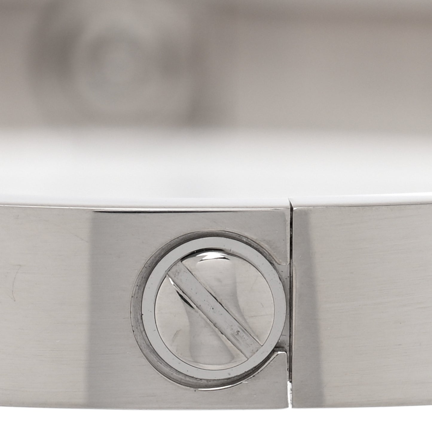 18K White Gold LOVE Bracelet 17