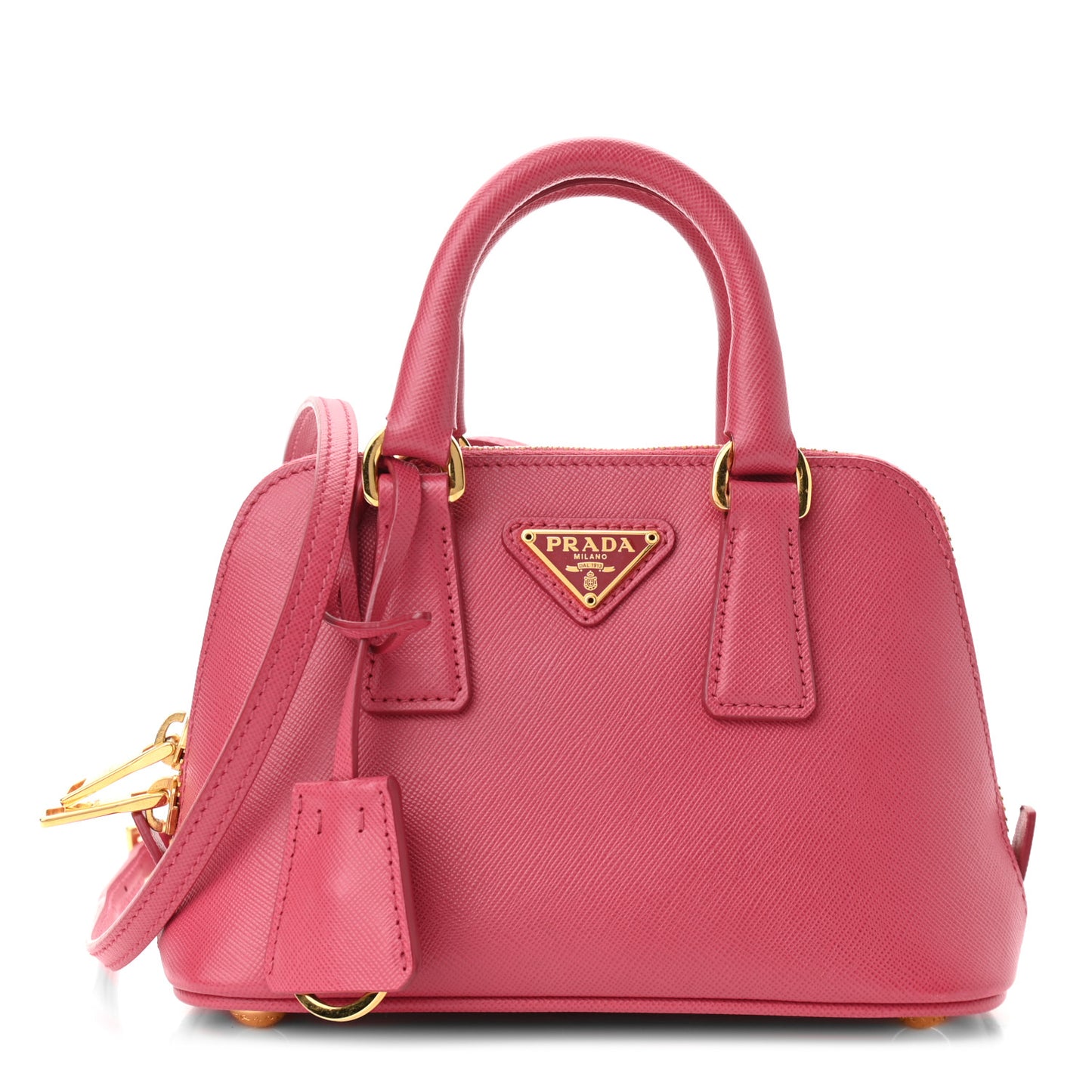 Saffiano Lux Mini Promenade Tote Peonia