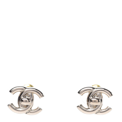 Chanel Metal CC Turnlock Earrings Gold 1 of 5