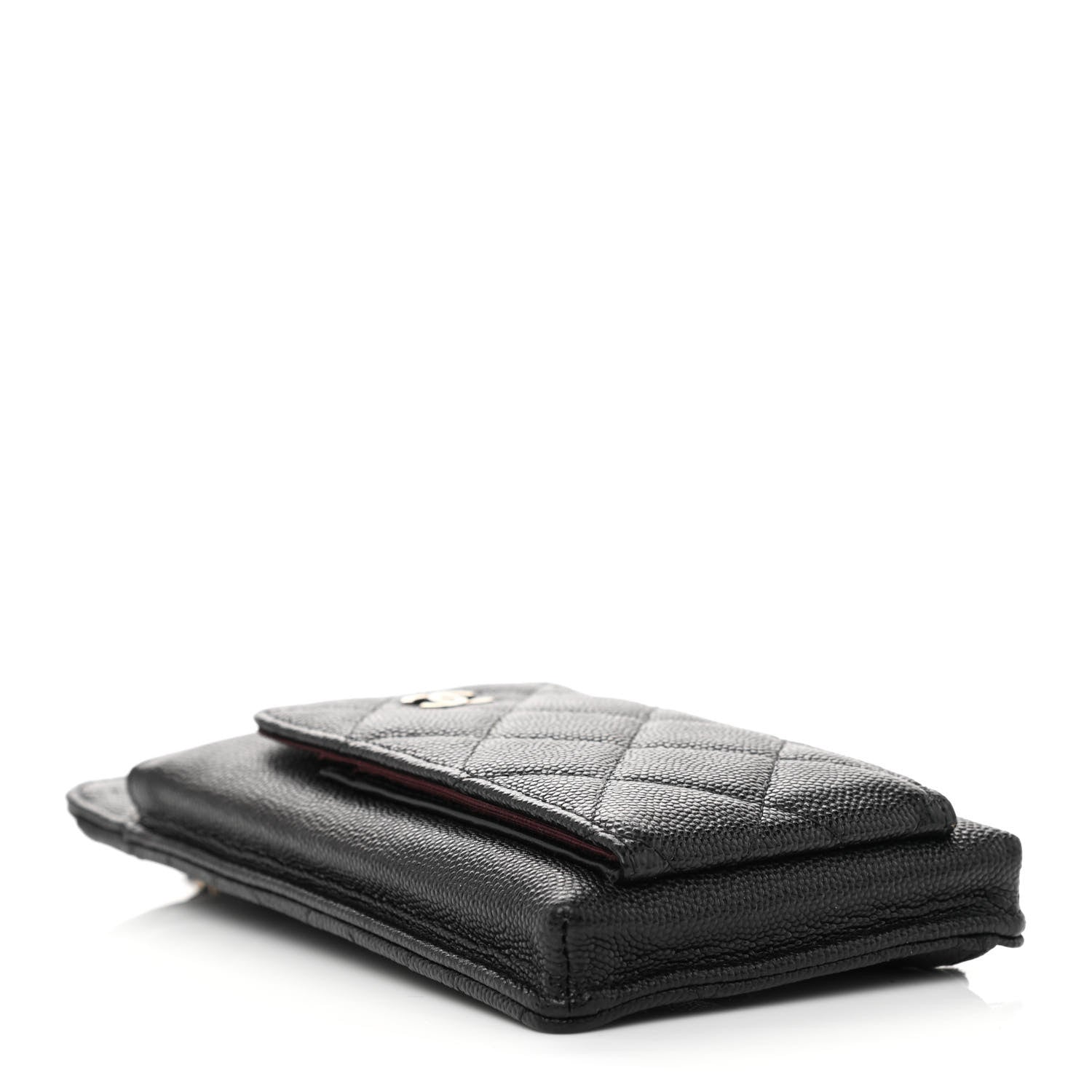 Chanel Caviar Quilted Zip Phone Case Black 4 of 13