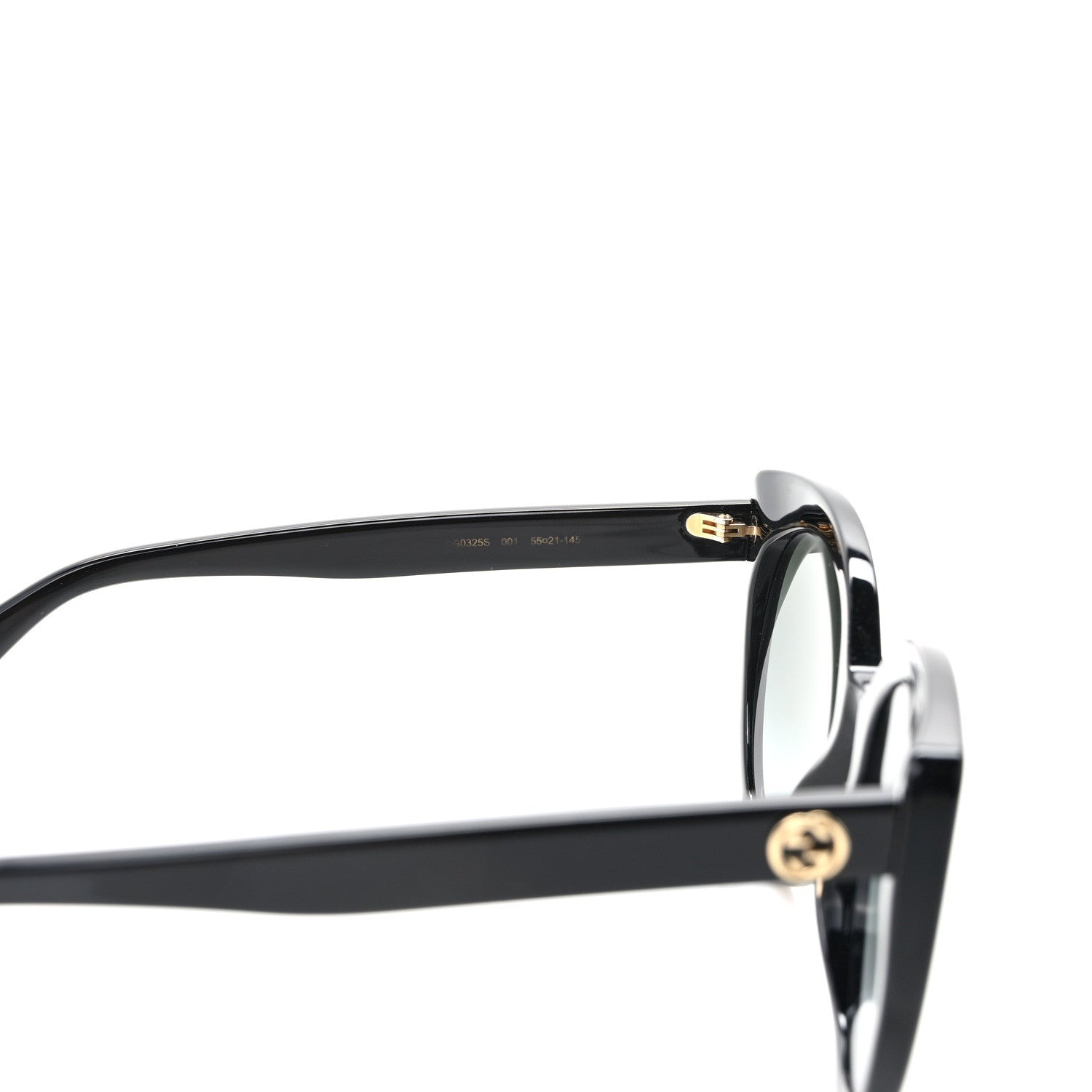 Gucci Acetate Cat Eye Sunglasses GG0325S Black 6 of 7