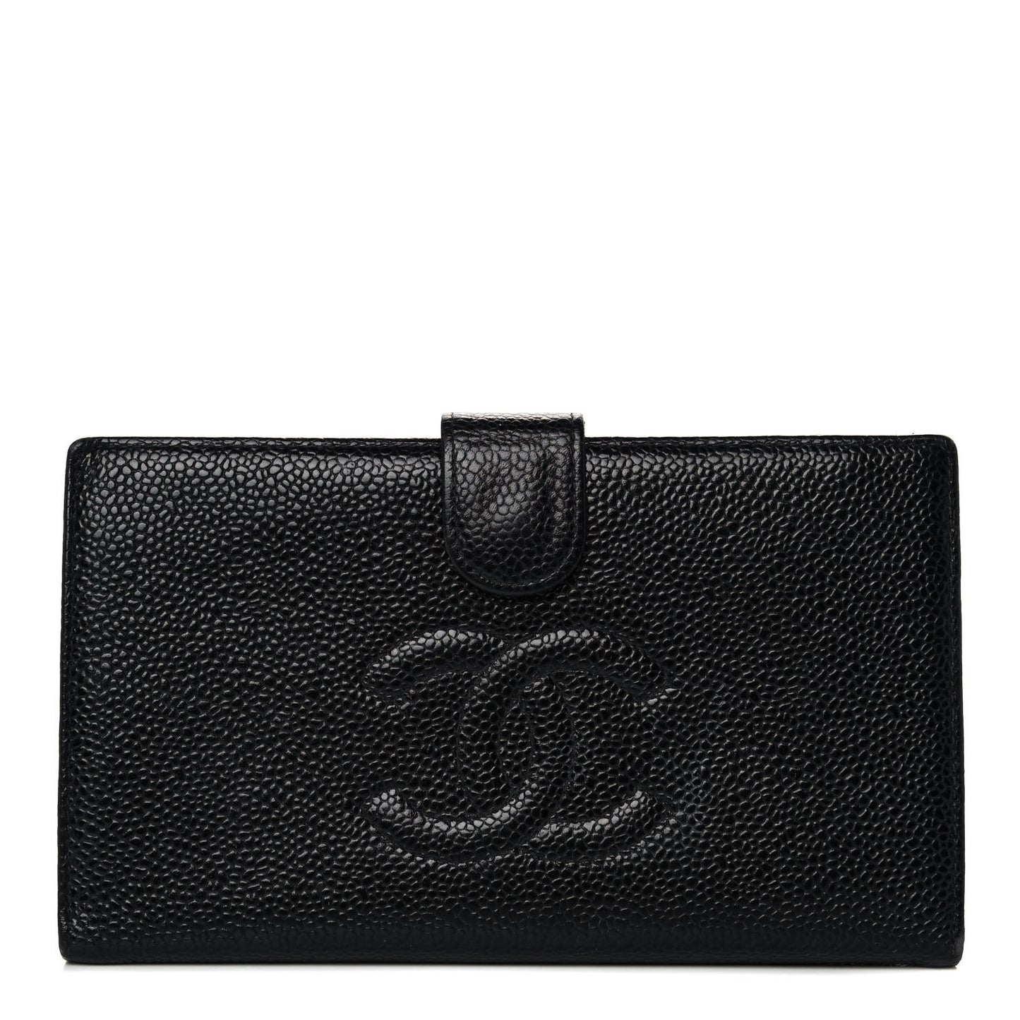 Caviar Timeless CC French Wallet Black