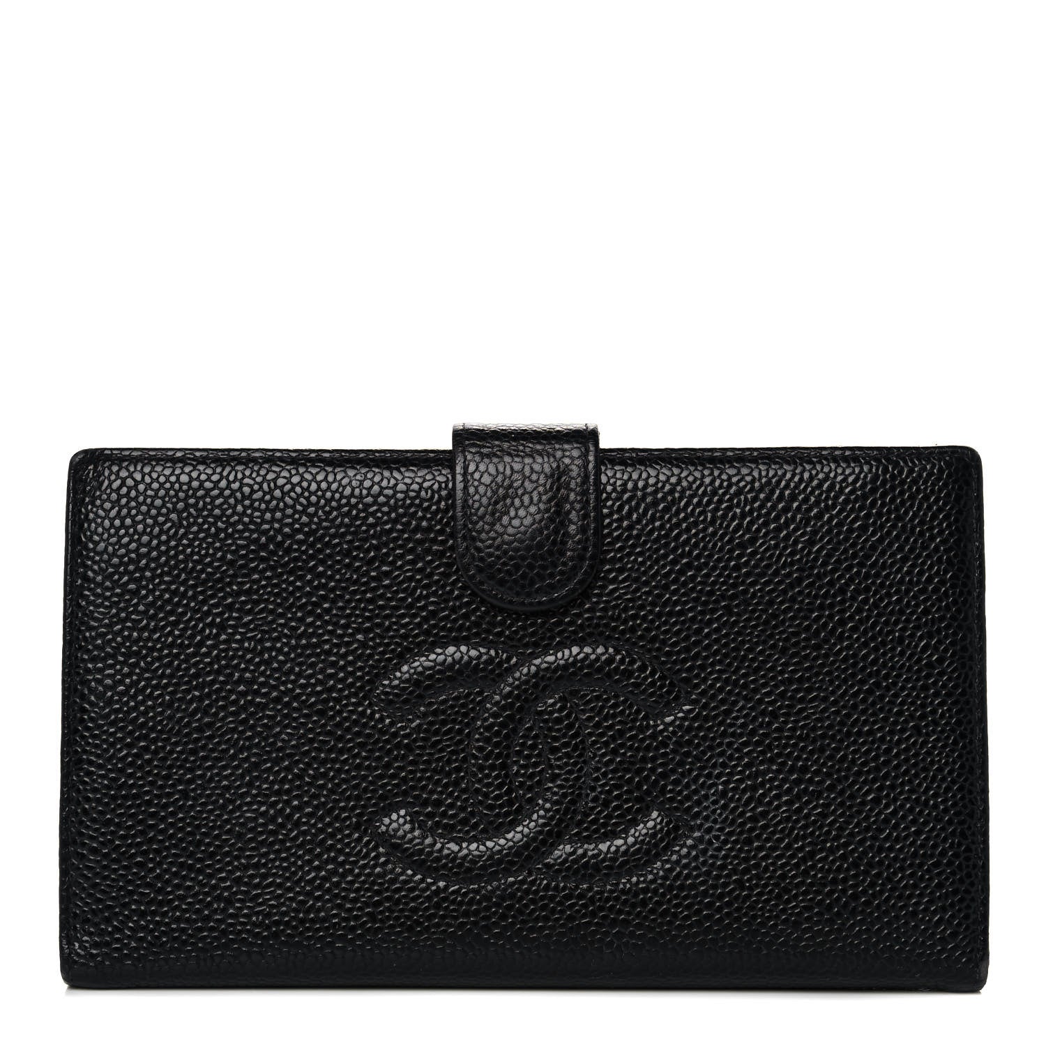 Chanel Caviar Timeless CC French Wallet Black 1 of 10