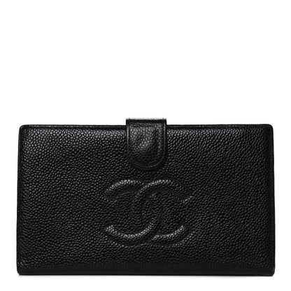 Chanel Caviar Timeless CC French Wallet Black 1 of 10