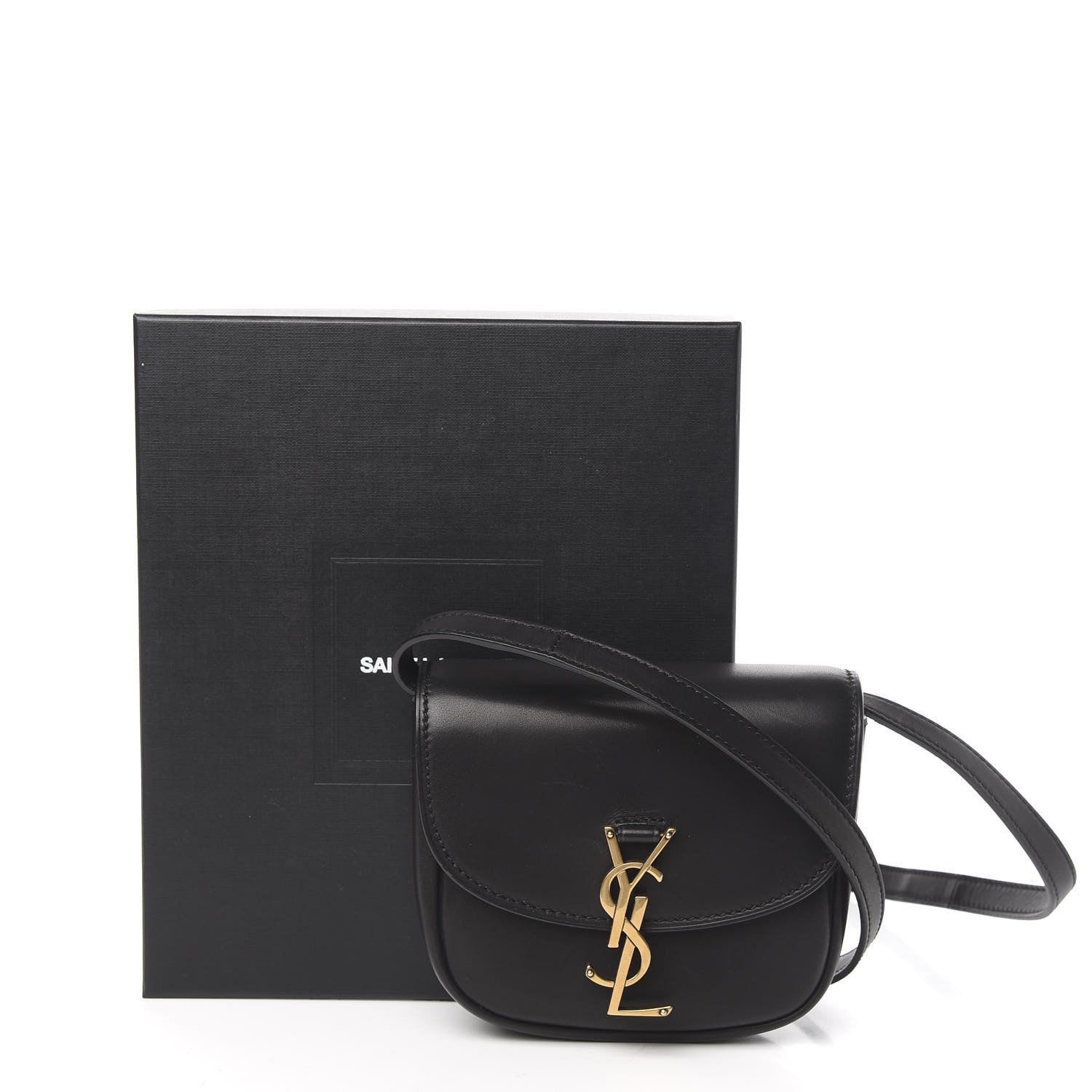 Saint Laurent Smooth Calfskin Mini Classic Monogram Kaia Satchel Black 11 of 11