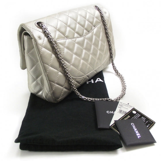 Lambskin 2.55 Reissue 226 Flap Silver