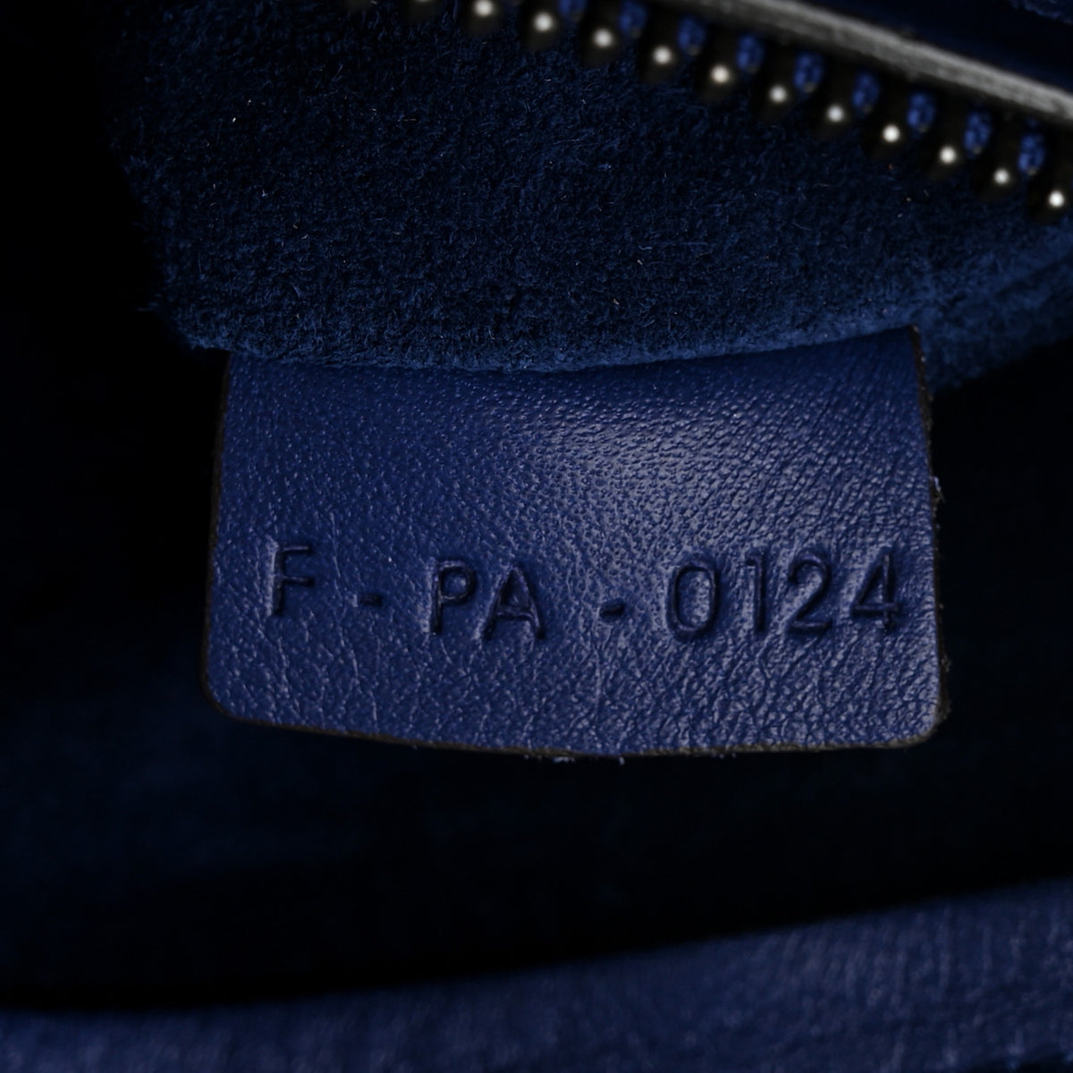 Grained Calfskin Medium Phantom Luggage Indigo