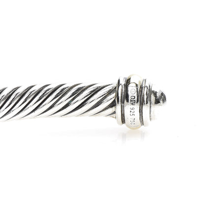 David Yurman Sterling Silver 18K Yellow Gold 4mm Cable Classics Bracelet 4 of 5