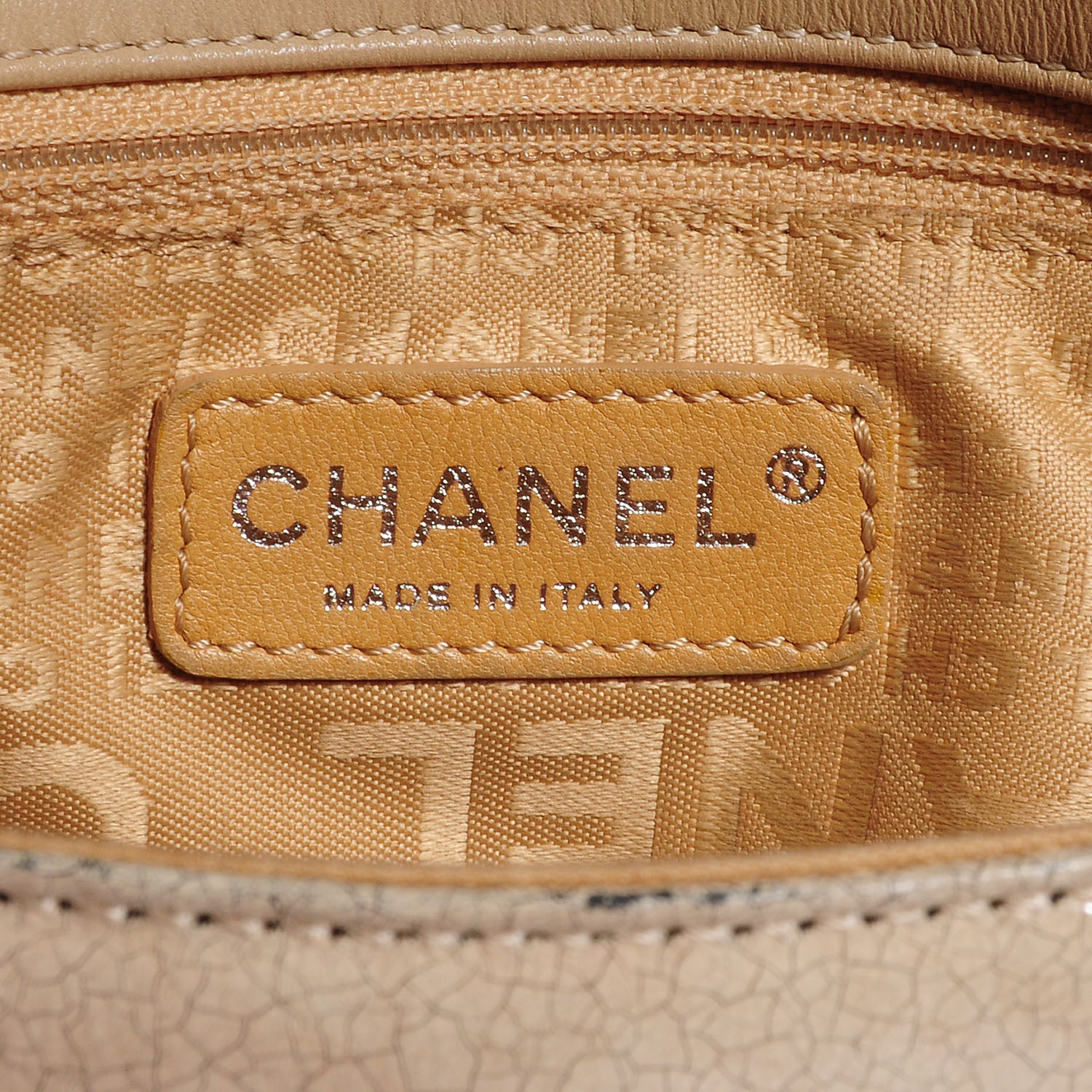 Chanel Glazed Crackled Calfskin Studded Mademoiselle Flap 9 of 11
