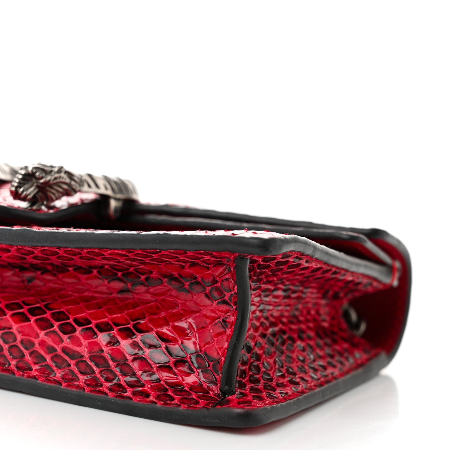 Snakeskin Super Mini Dionysus Shoulder Bag Red