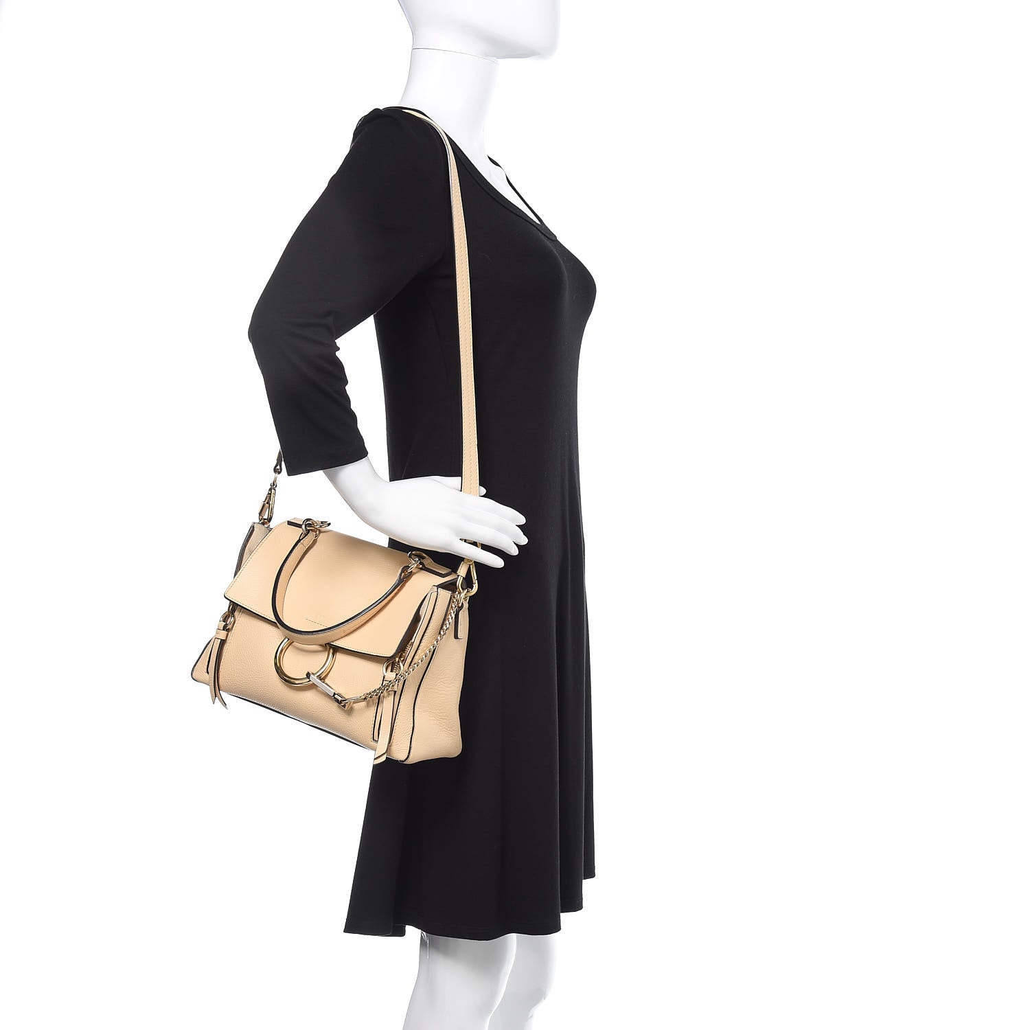 Chloe Calfskin Small Faye Day Shoulder Bag Blondie Beige 2 of 12