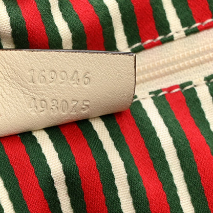 Gucci Monogram Medium New Britt Tote Off White 7 of 12