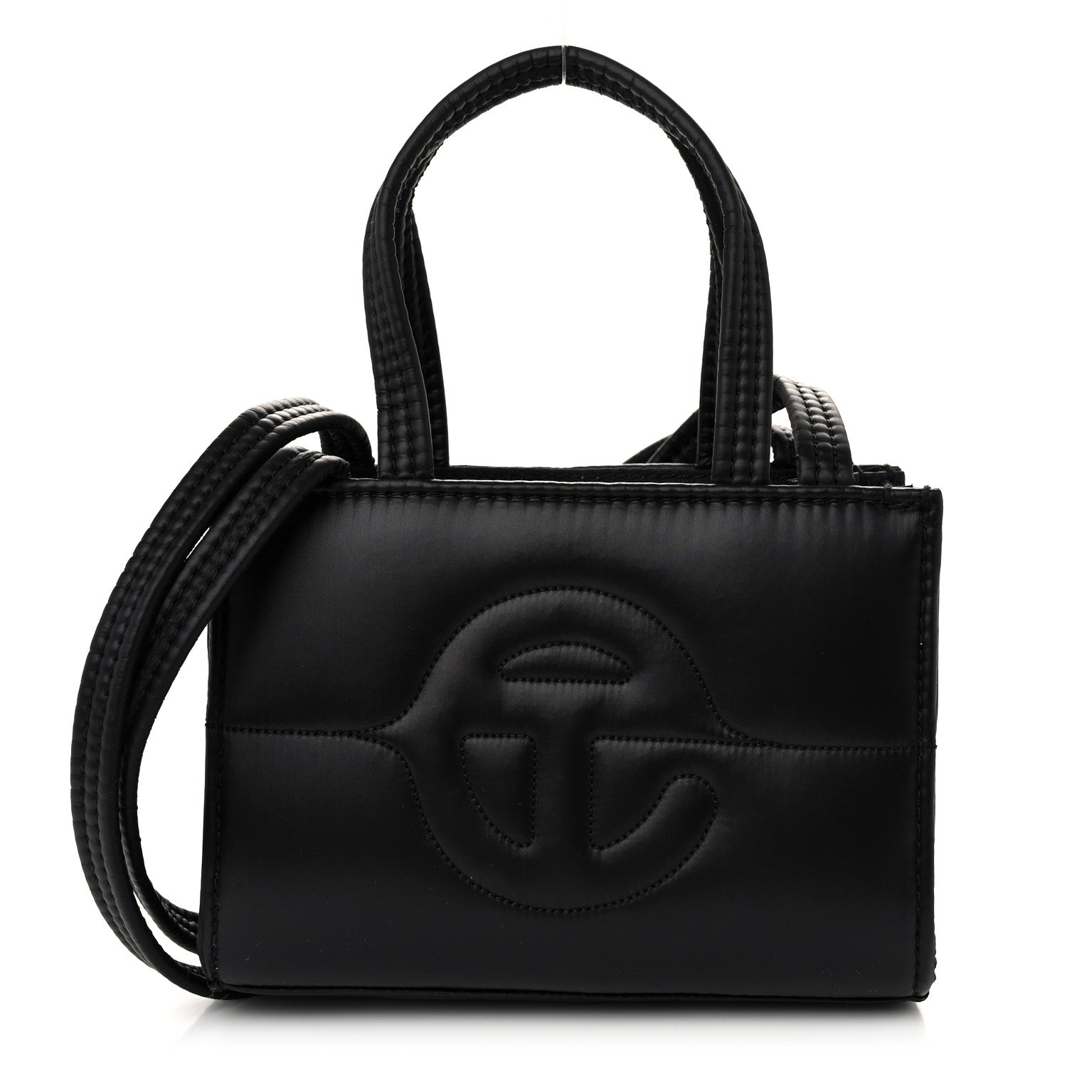 Telfar Nylon Small Puff Shopping Bag Black 1 of 10