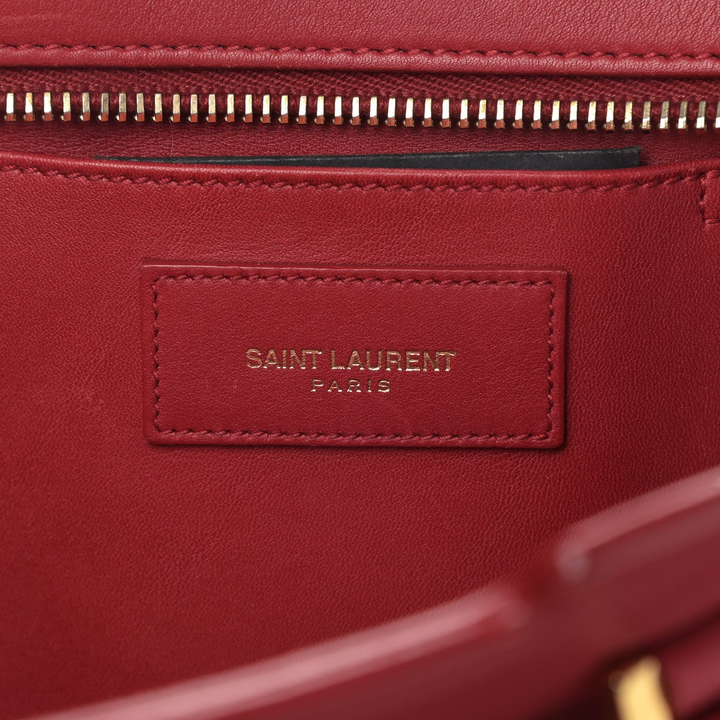 Calfskin Small Classic Y Cabas Rouge Orient