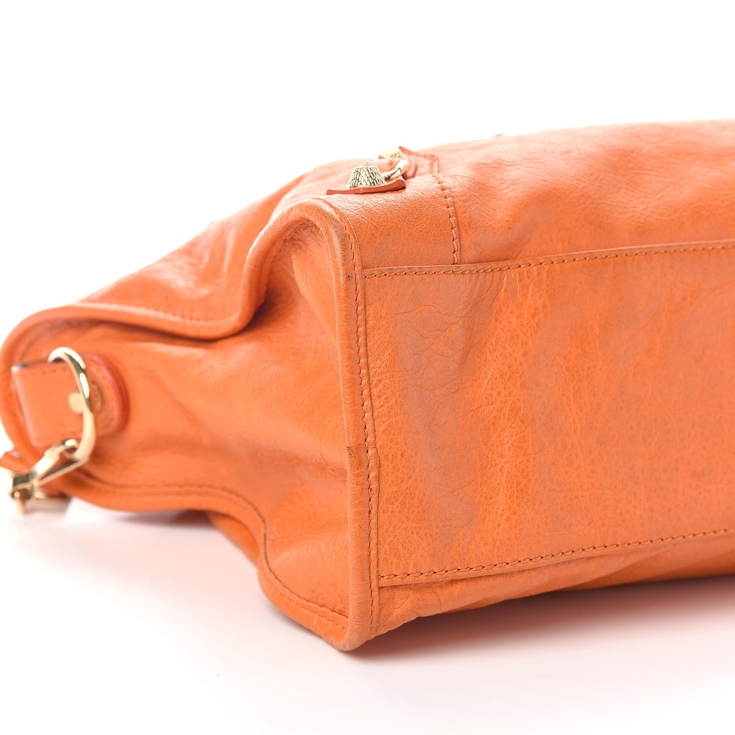 Agneau Giant 12 Gold Hardware City Tangerine