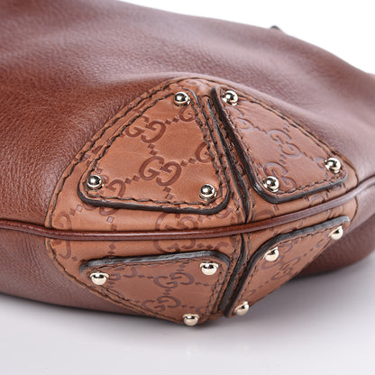Gucci Calfskin Medium Indy Top Handle Bag Brown 9 of 9