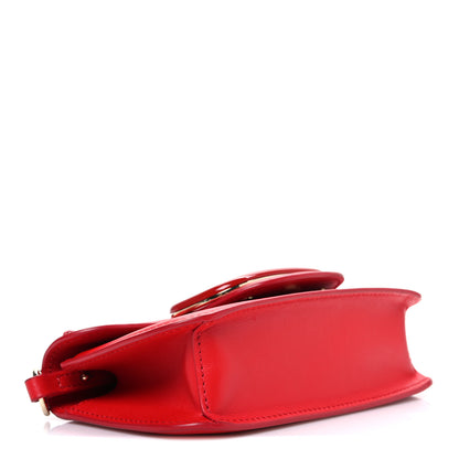 Valentino Garavani Calfskin Enamel Vlogo Small Loco Shoulder Bag Rouge Pur 4 of 10