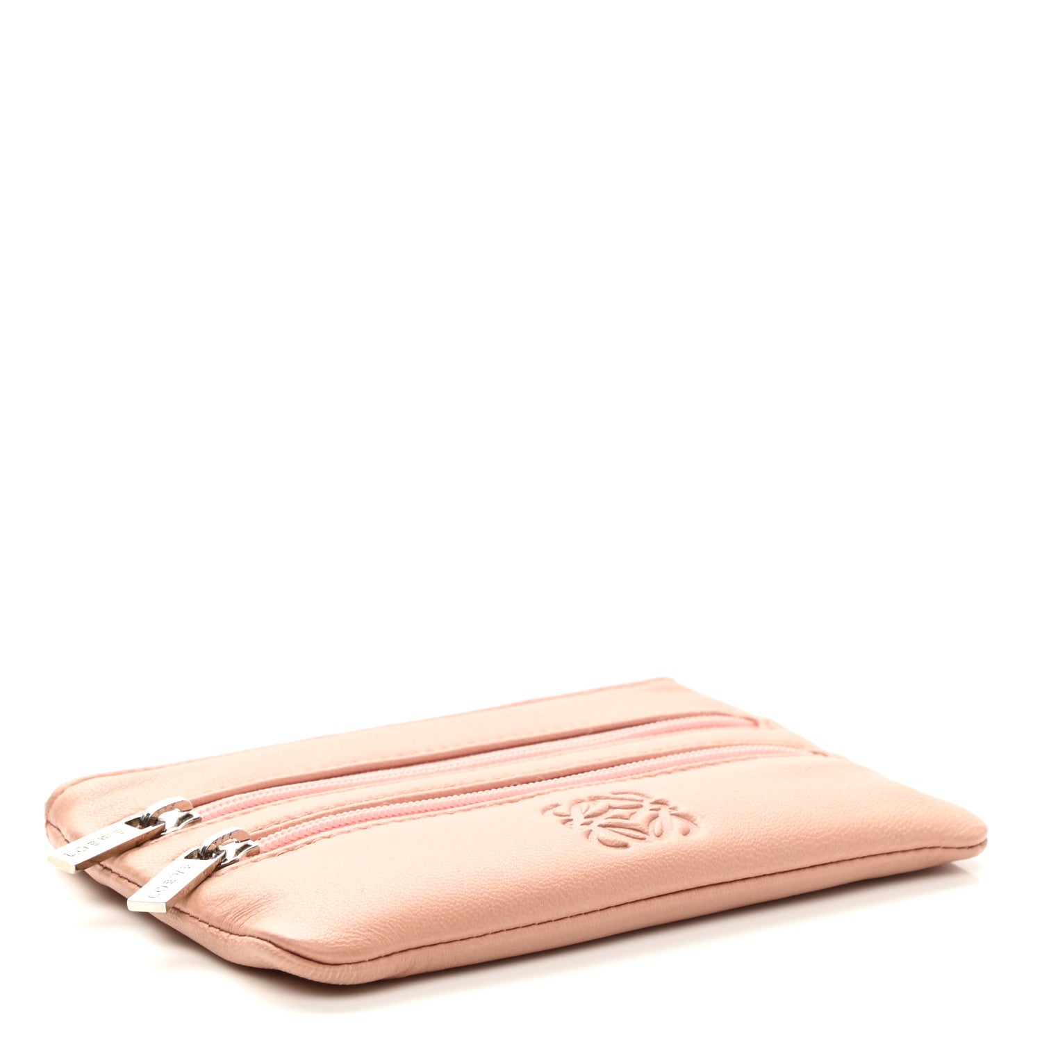 Loewe Calfskin Zip Coin Card Holder Blush 4 of 7