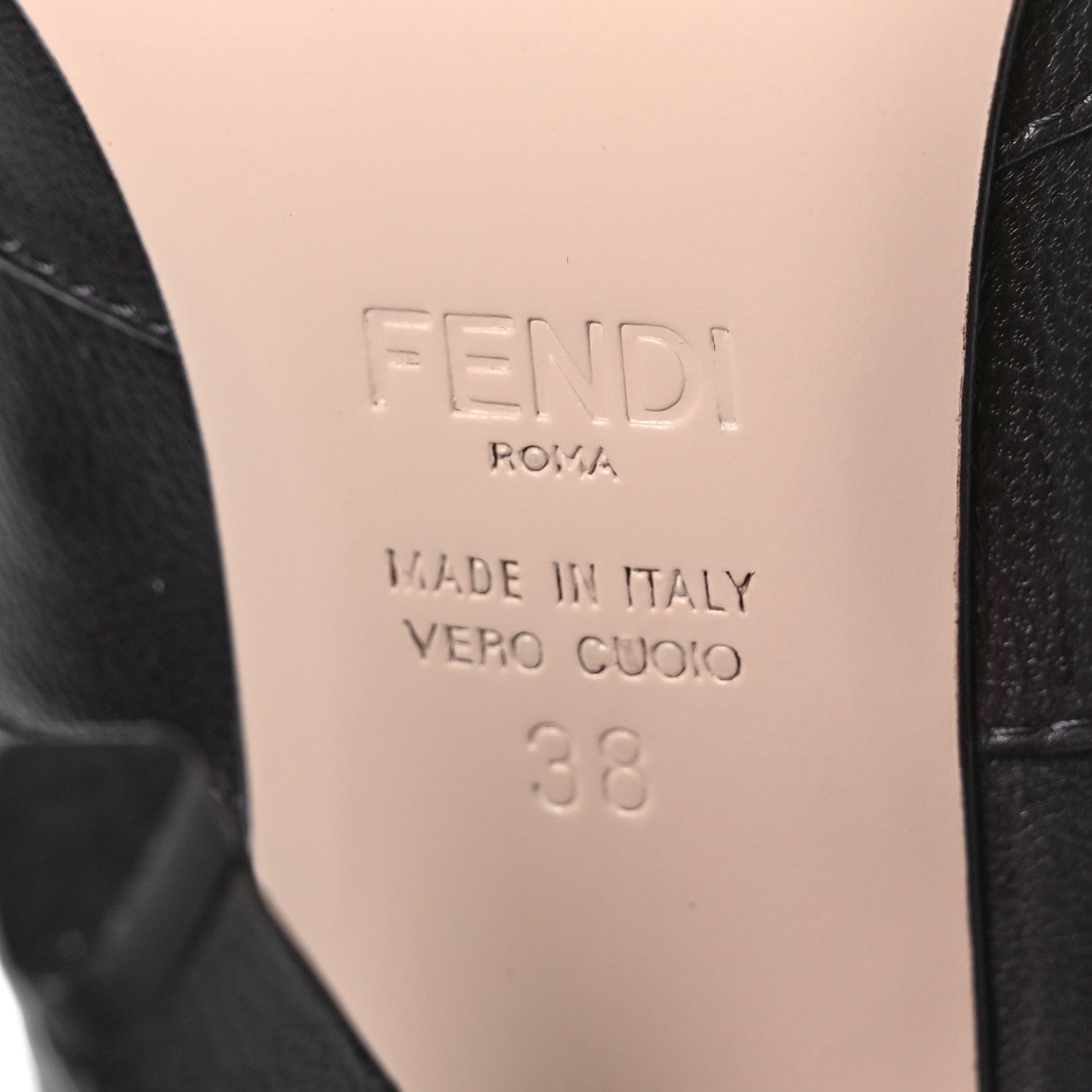 Fendi Nappa Microfiber Fabric FF Rockoko Thigh High 105mm Boots 36 Ebano Tobacco Black 7 of 8
