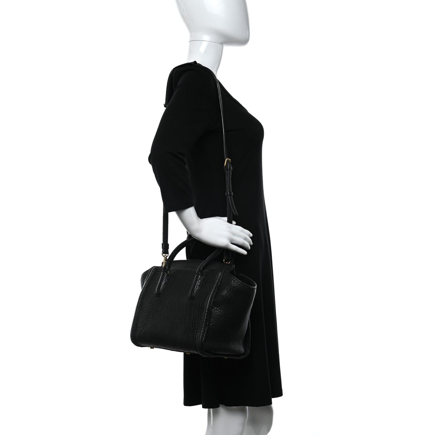Calfskin Small Kathy Tote Black