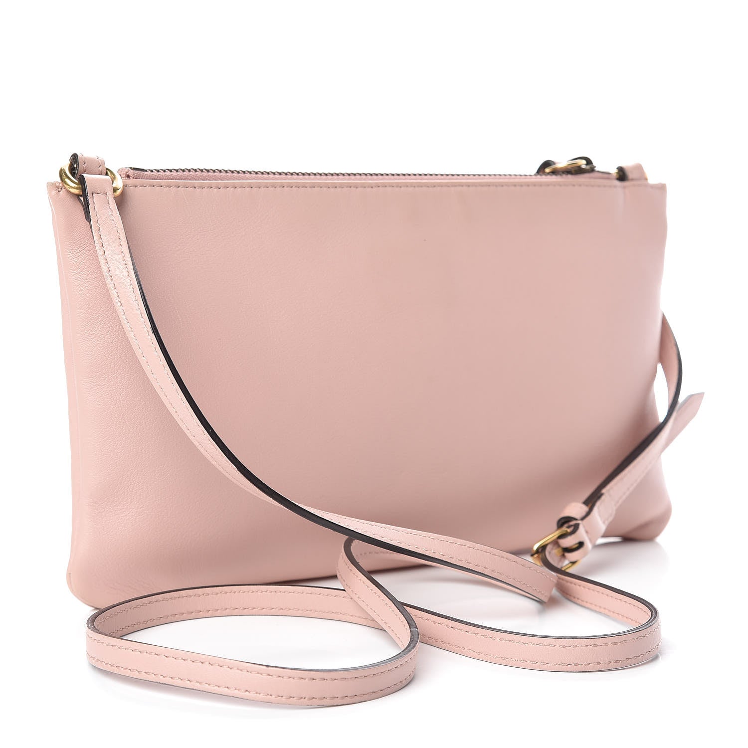 Gucci Calfskin Matelasse Small GG Marmont Double Zip Shoulder Bag Perfect Pink 3 of 10