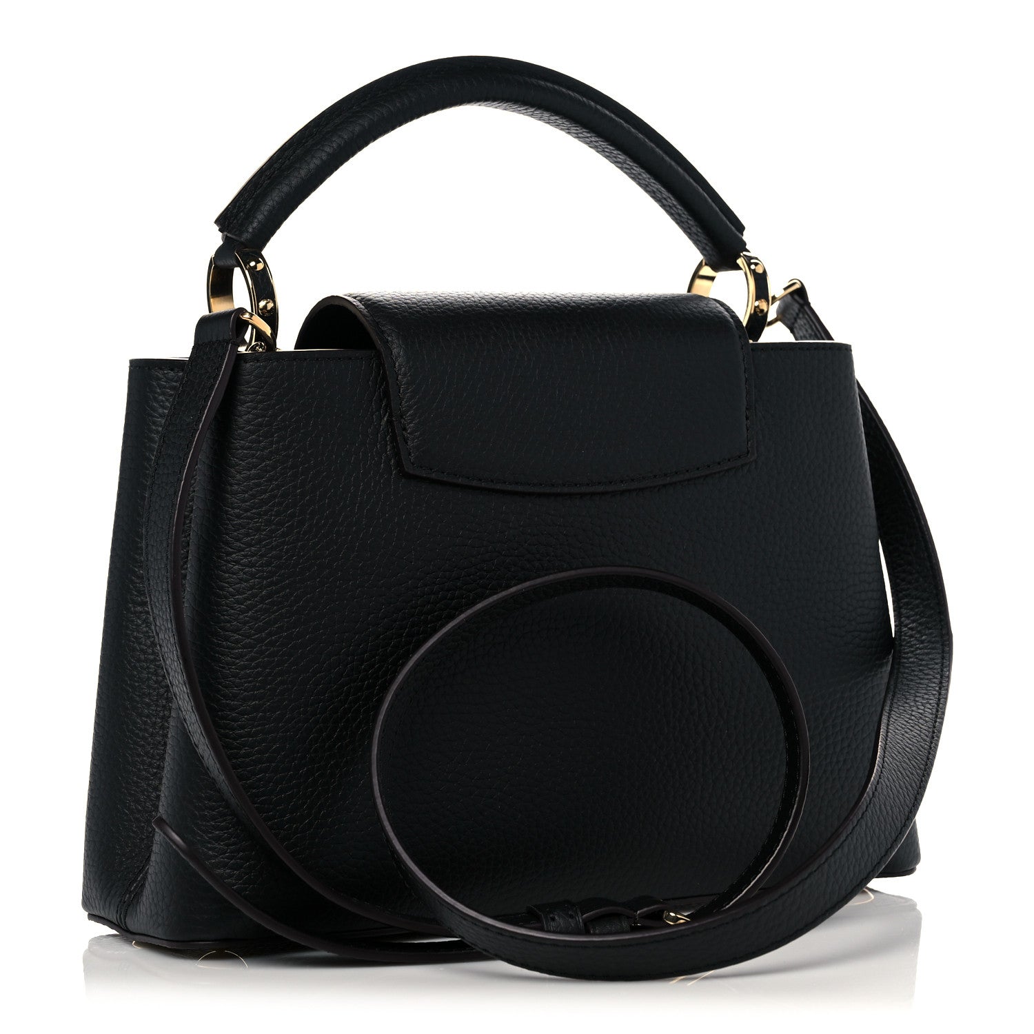 Louis Vuitton Taurillon Capucines PM Black 3 of 10