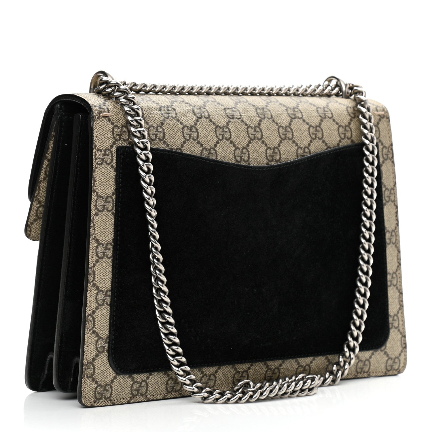 Gucci GG Supreme Monogram Medium Dionysus Shoulder Bag Black 3 of 11
