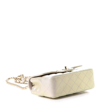 Chanel Iridescent Lambskin Quilted Mini Rectangular Flap Ivory 4 of 11