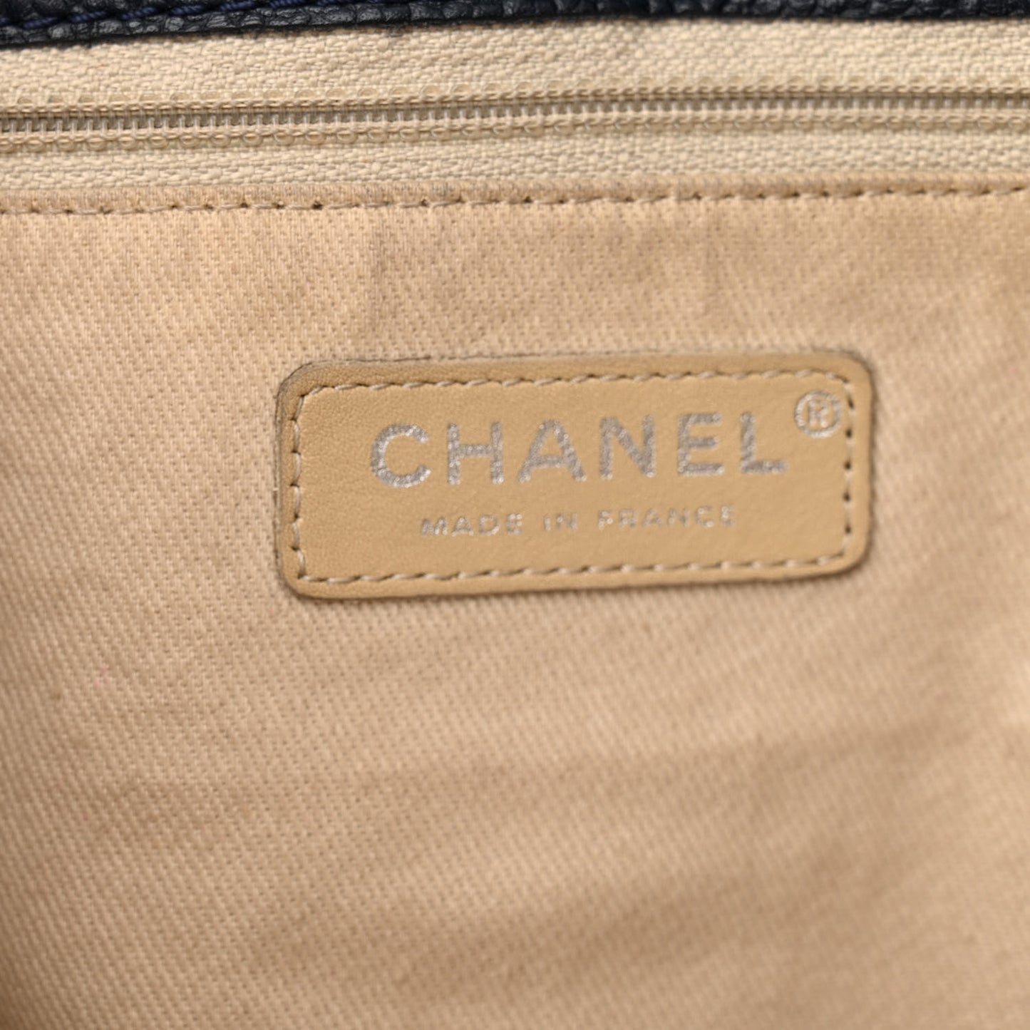 Caviar CC Timeless Shopping Tote Navy