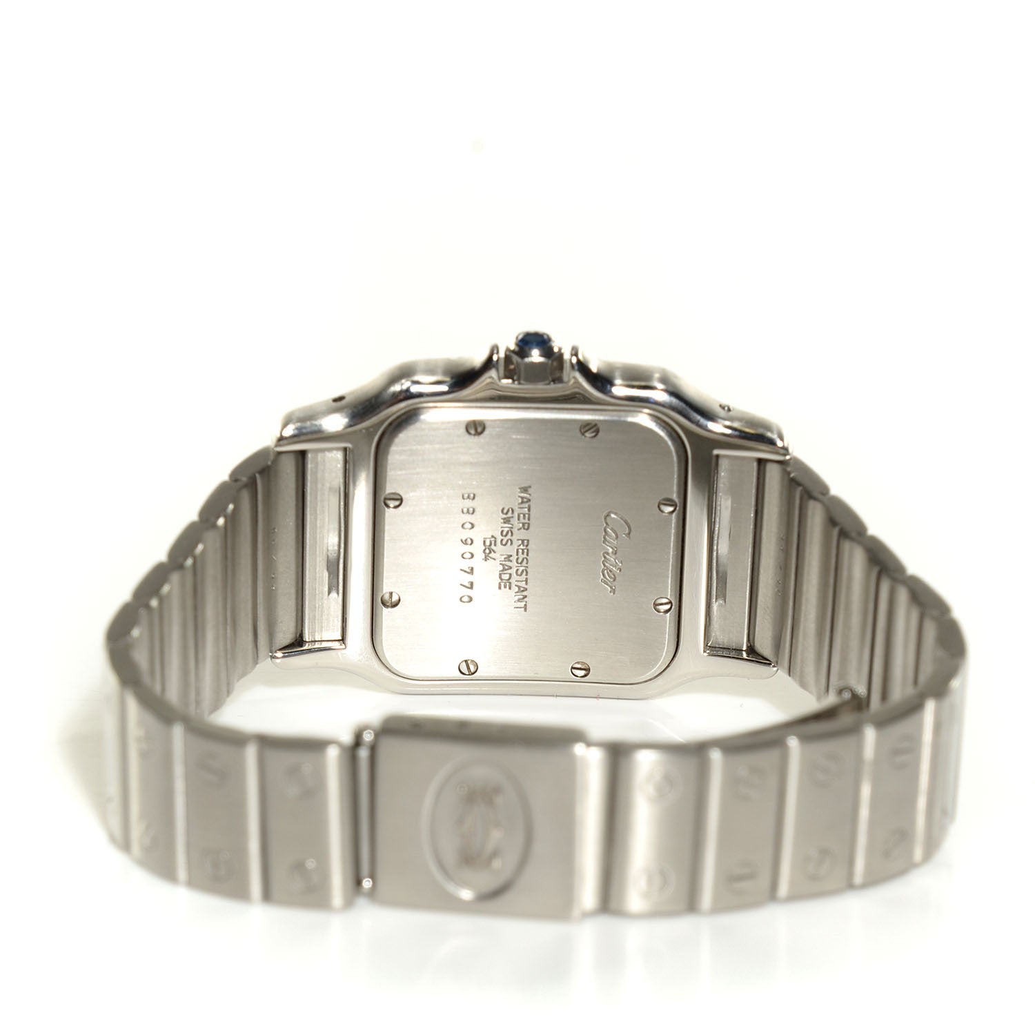Cartier Stainless Steel 29mm Santos De Galbee Quartz Watch 4 of 6