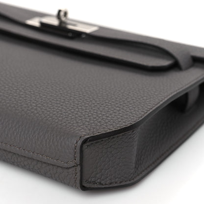 Hermes Togo Kelly Depeches 25 Pouch Etain 10 of 11