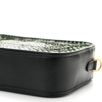 Mulberry Snakeskin Calfskin Camera Bag Green Black 9 of 9