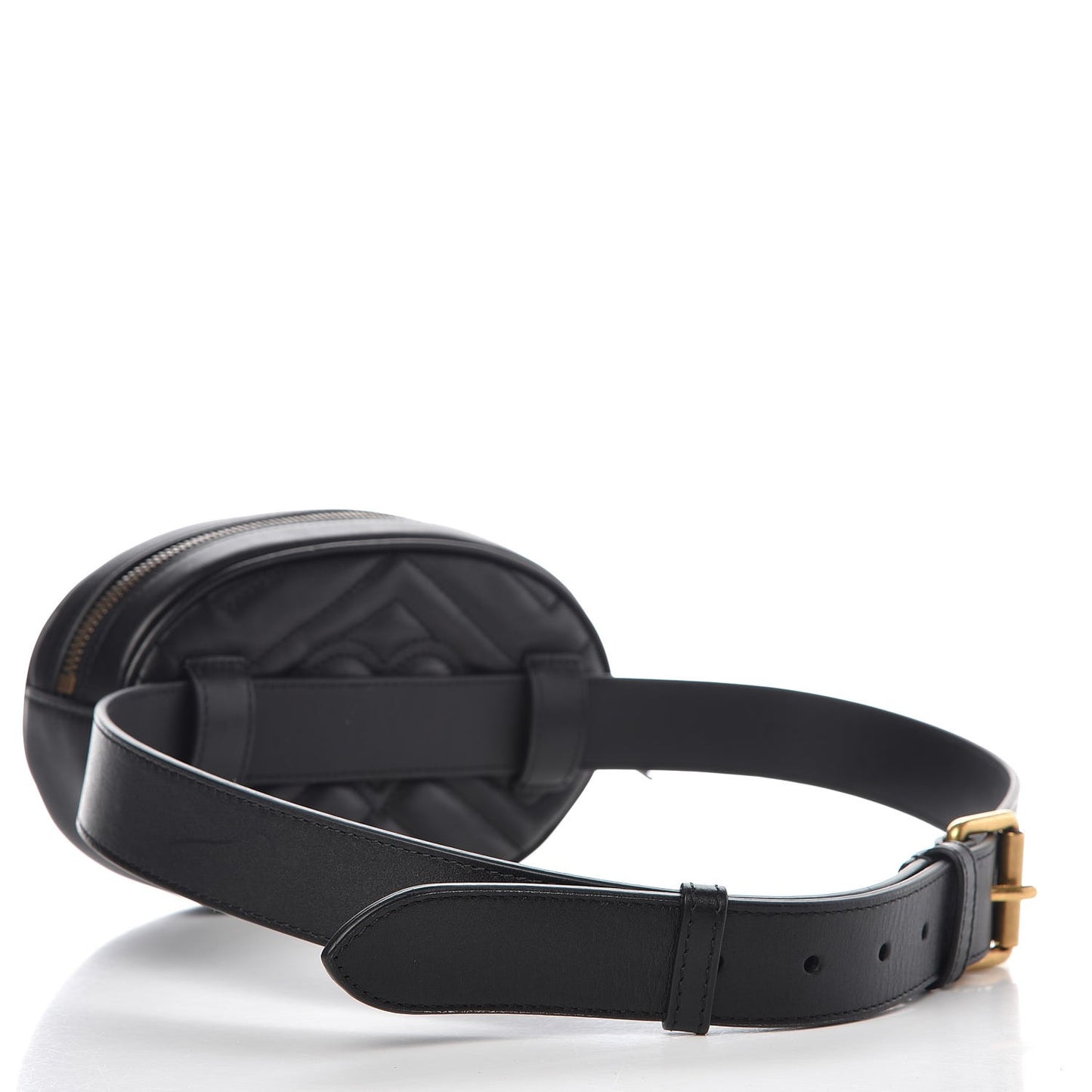 Calfskin Matelasse GG Marmont Belt Bag 85 34 Black
