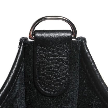 Hermes Taurillon Clemence Evelyne III PM Black 11 of 14