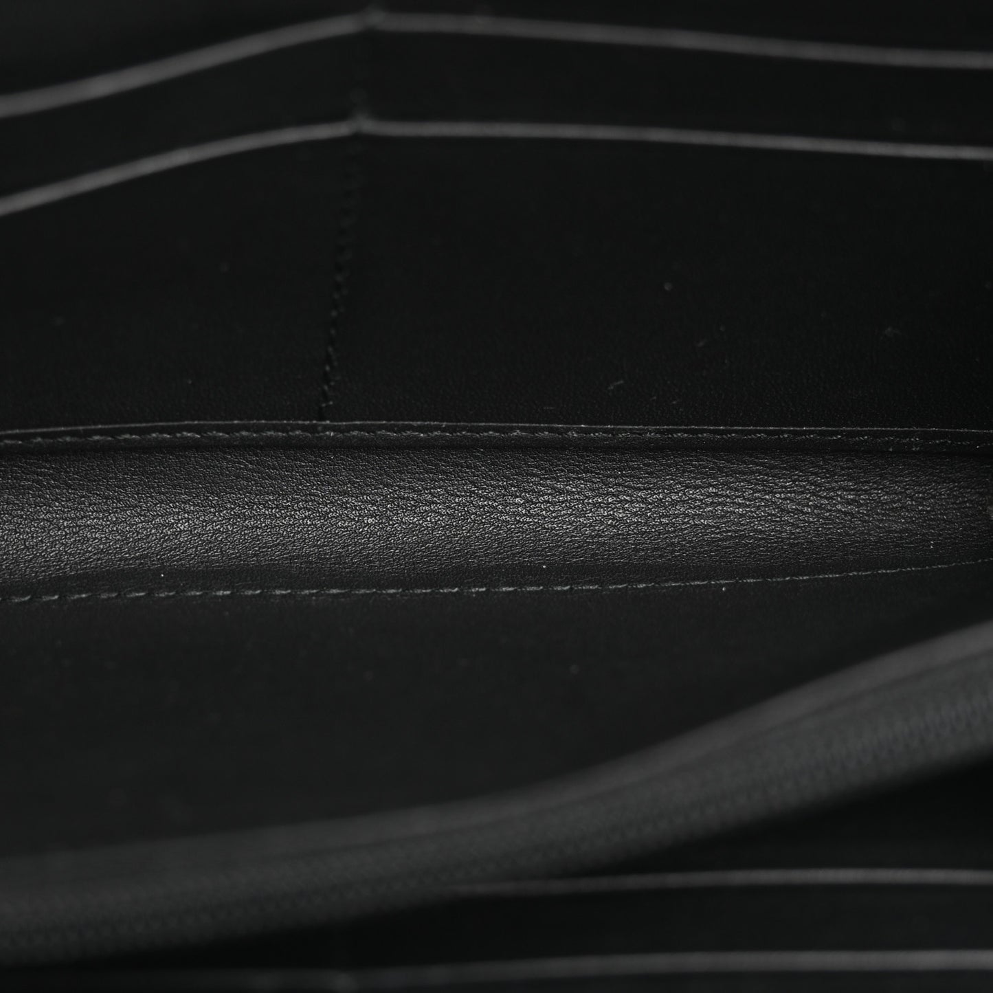 Microguccissima Zip Around Wallet Black