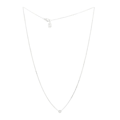 Cartier 18K White Gold Diamond XS D'Amour Pendant Necklace 2 of 3