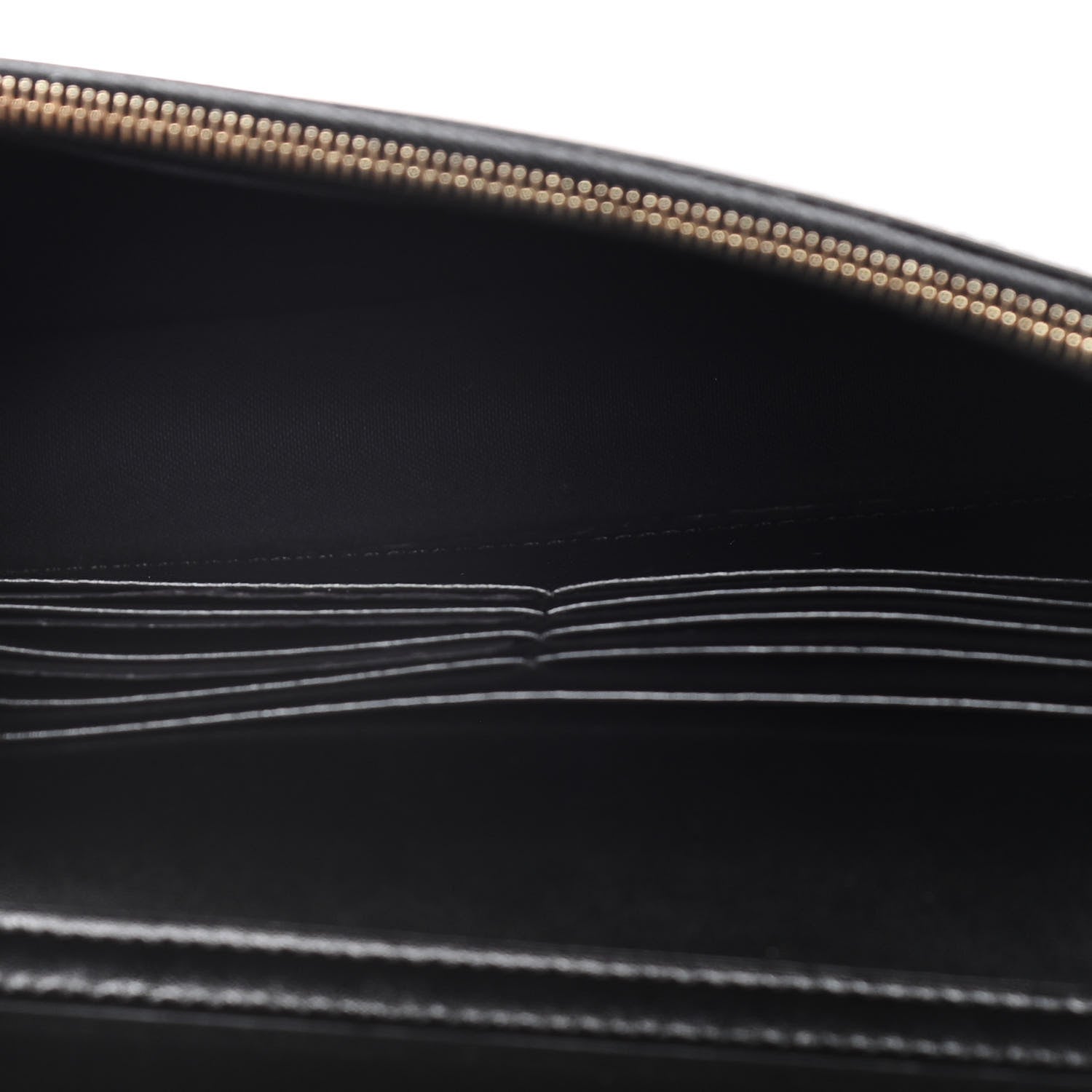 Fendi Vitello Liberty Lucido F is Fendi Medium Envelope Wallet on Chain Black 2 of 16