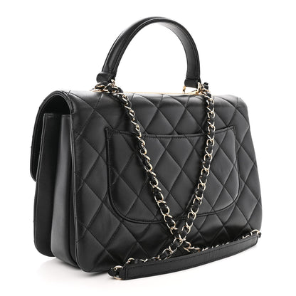 Chanel Lambskin Quilted Medium Trendy CC Flap Dual Handle Bag Black 3 of 13