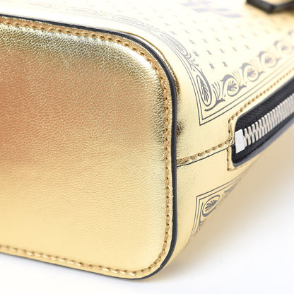 Gucci X SEGA Calfskin GUCCY Stars Mini Dome Shoulder Bag Gold 9 of 10