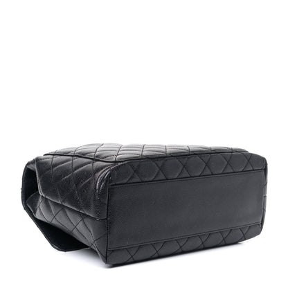 Chanel Caviar Quilted Jumbo Kelly Flap Black 3 of 5